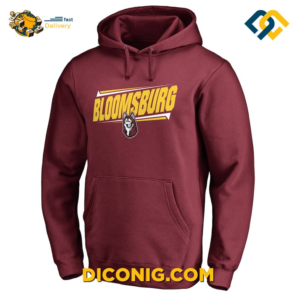 NCAA Maroon Bloomsburg Huskies Hoodie Custom Shirt 6 Gallery Image