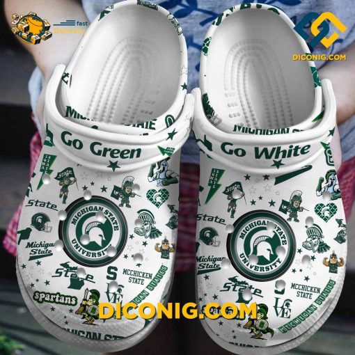 NCAA Michigan State Spartans Crocs Clogs Shoes