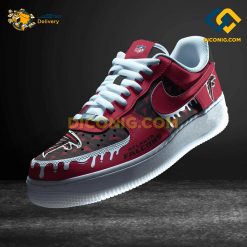 NFL Atlanta Falcons Nike Air Force 1 Custom Shoes