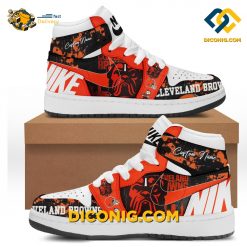 NFL Cleveland Browns Nike Air Jordan 1 Shoes