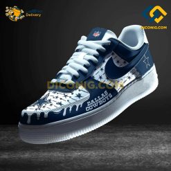 NFL Dallas Cowboys Nike Air Force 1 Custom Shoes