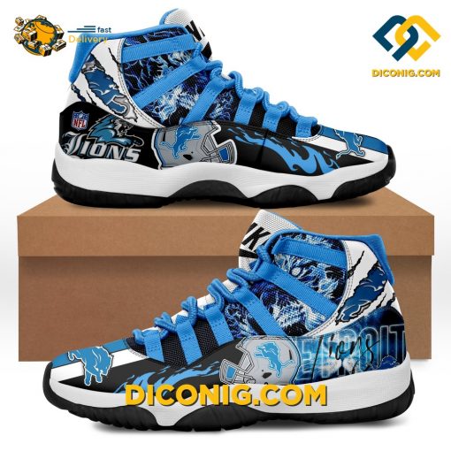 NFL Detroit Lions Nike Air Jordan 11 Shoes