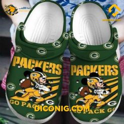 NFL Green Bay Packers Mickey Crocs Clogs Shoes