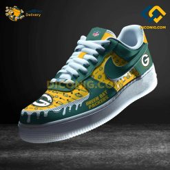 NFL Green Bay Packers Nike Air Force 1 Custom Shoes