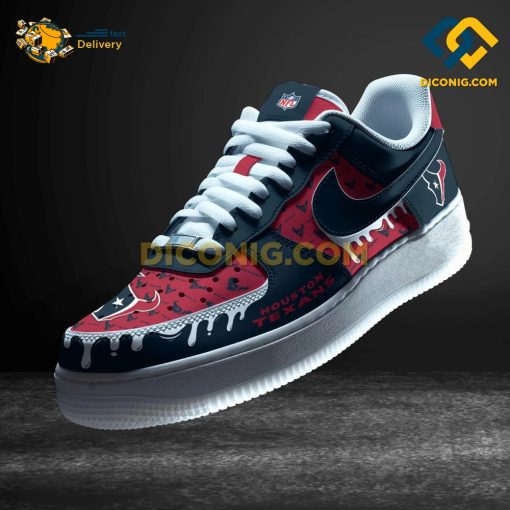 NFL Houston Texans Nike Air Force 1 Custom Shoes