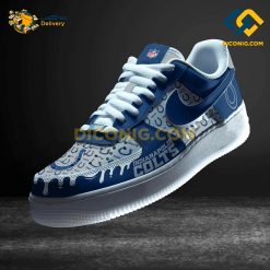 NFL Indianapolis Colts Nike Air Force 1 Custom Shoes