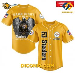 NFL Ittsburgh Steelers Baseball Jersey