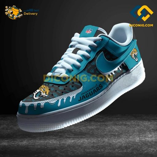 NFL Jacksonville Jaguars Nike Air Force 1 Custom Shoes