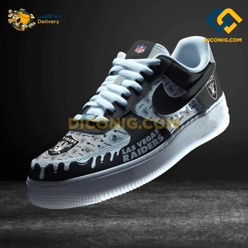 NFL Las Vegas Raiders Nike Air Force 1 Custom Shoes