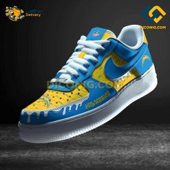 NFL Los Angeles Chargers Nike Air Force 1 Custom Shoes
