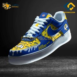 NFL Los Angeles Rams Nike Air Force 1 Custom Shoes