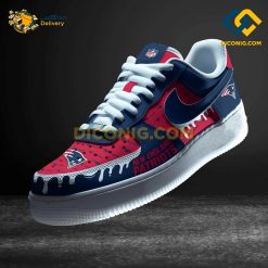 NFL New England Patriots Nike Air Force 1 Custom Shoes
