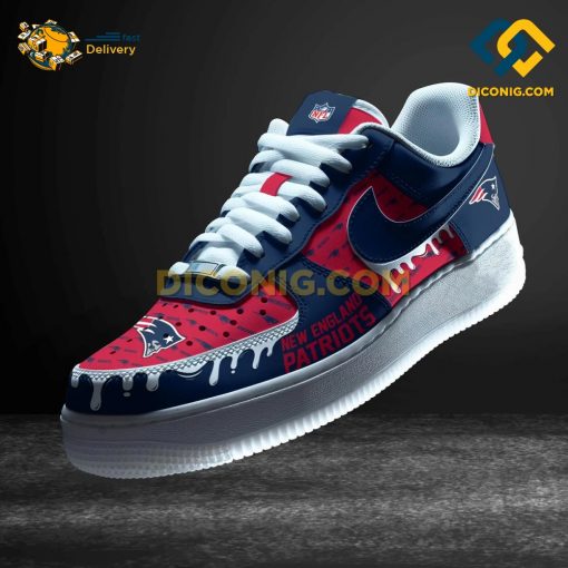 NFL New England Patriots Nike Air Force 1 Custom Shoes