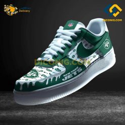 NFL New York Jets Nike Air Force 1 Custom Shoes