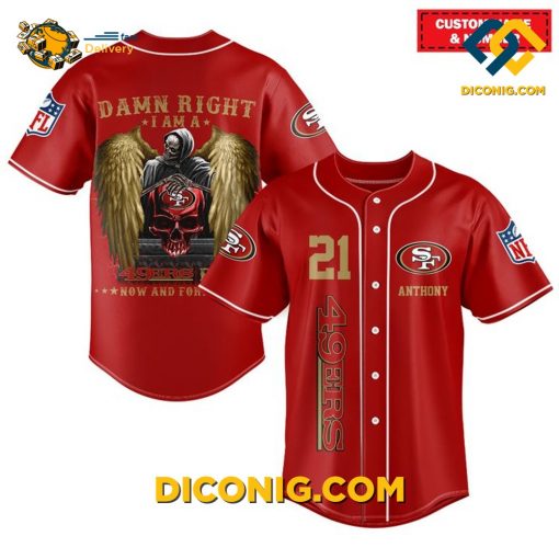 NFL San Francisco 49ers Baseball Jersey