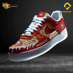 NFL San Francisco 49ers Nike Air Force 1 Custom Shoes