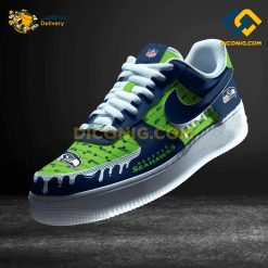 NFL Seattle Seahawks Nike Air Force 1 Custom Shoes