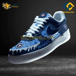 NFL Tennessee Titans Nike Air Force 1 Custom Shoes