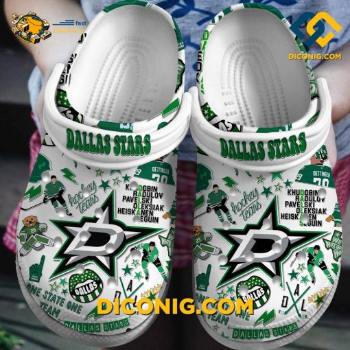 NHL Dallas Stars Crocs Clogs Shoes