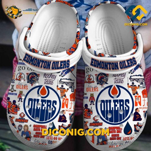 NHL Edmonton Oilers Crocs Clogs Shoes