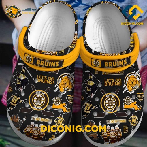 NHL Let’s Go Boston Bruins Crocs Clogs Shoes