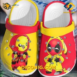 Pokemon Baby Deadpool And Pikachu Crocs Clogs Shoes