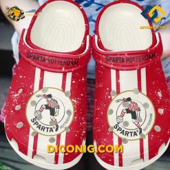 Sparta Rotterdam Logo White Crocs Clogs Shoes