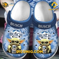 Star Wars Baby Yoda Hug Busch Latte Beer Crocs Clogs Shoes