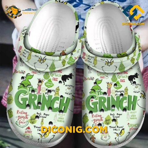 The Grinch Crocs Clogs Shoes