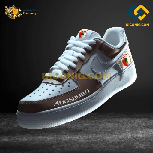 Augsburg Custom Shoes Brown Bundesliga Nike Air Force 1
