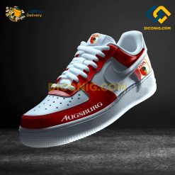 Augsburg Custom Shoes Red Bundesliga Nike Air Force 1