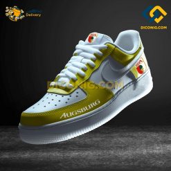 Augsburg Custom Shoes Yellow Bundesliga Nike Air Force 1