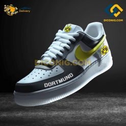 Borussia Dortmund Custom Shoes Black Bundesliga Nike Air Force 1