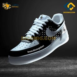 Borussia M’gladbach Custom Shoes Black Bundesliga Nike Air Force 1