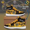 Boston Bruins Custom Shoes NHL Nike Air Jordan 1