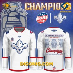 ECHL Trois Rivieres Lions Hokey jersey Champions 2025 Editions