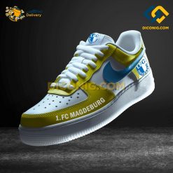 FC Magdeburg Custom Shoes Yellow Bundesliga Nike Air Force 1