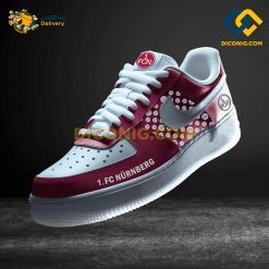 FC Nurnberg Custom Shoes Crimson Bundesliga Nike Air Force 1