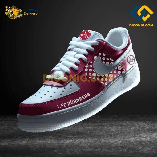 FC Nurnberg Custom Shoes Crimson Bundesliga Nike Air Force 1