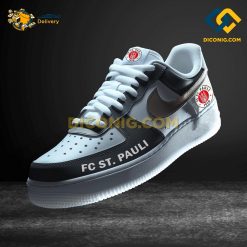 FC St. Pauli Custom Shoes Black Bundesliga Nike Air Force 1