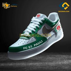 FC St. Pauli Custom Shoes Green Bundesliga Nike Air Force 1