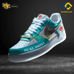 FC St. Pauli Custom Shoes Teal Bundesliga Nike Air Force 1