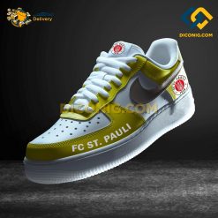 FC St. Pauli Custom Shoes Yellow Bundesliga Nike Air Force 1