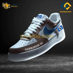 Hamburger SV Custom Shoes Brown Bundesliga Nike Air Force 1