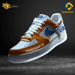 Hamburger SV Custom Shoes Orange Bundesliga Nike Air Force 1