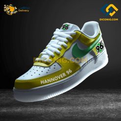 Hannover 96 Custom Shoes Yellow Bundesliga Nike Air Force 1