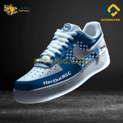 Hertha BSC Custom Shoes Light Blue Bundesliga Nike Air Force 1