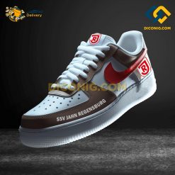 Jahn Regensburg Custom Shoes Brown Bundesliga Nike Air Force 1
