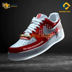 Jahn Regensburg Custom Shoes Red Bundesliga Nike Air Force 1