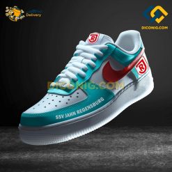 Jahn Regensburg Custom Shoes Teal Bundesliga Nike Air Force 1